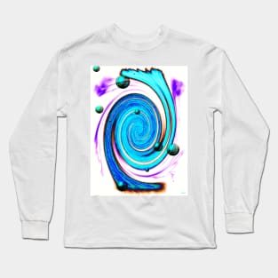 Abstract Stream Long Sleeve T-Shirt